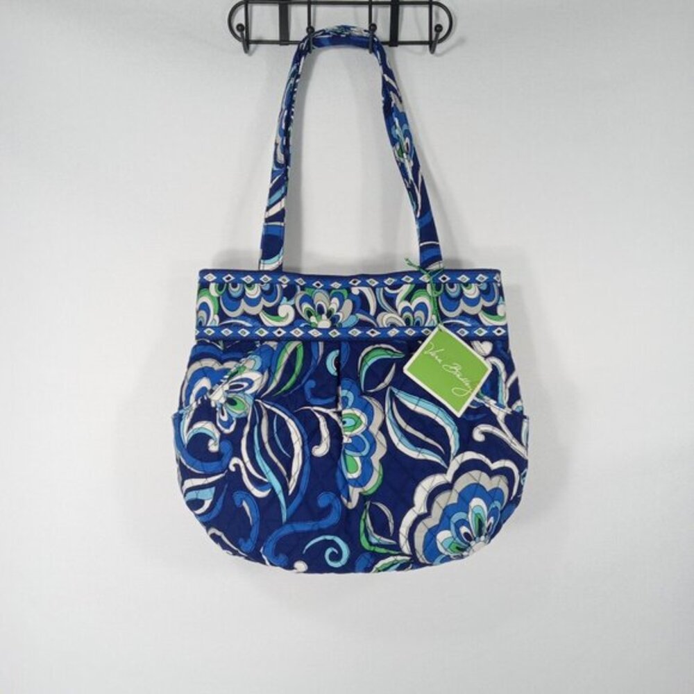VERA BRADLEY Mediterranean Blue Medium Shoulderbag *NWT - Picture 3 of 14
